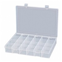 5-21 WELLS PLASTIC BOX - RADIUS CORNERS, 10.5 X 7 X 1.5